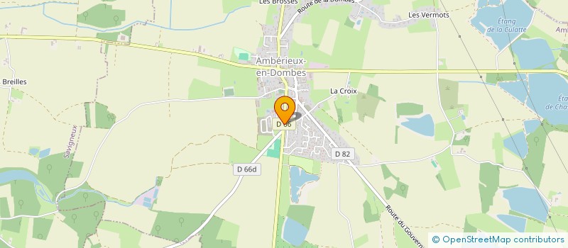 localisation de l'entreprise ASSOCIATION DE LA CLASSE EN 4 AMBERIEU EN DOMBES  AMBERIEUX-EN-DOMBES