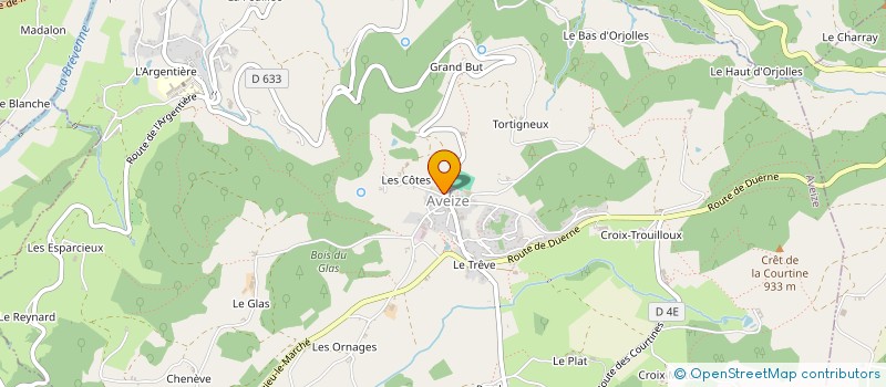 localisation de l'entreprise ASSOCIATION DE LA CLASSE EN 5 D AVEIZE  AVEIZE