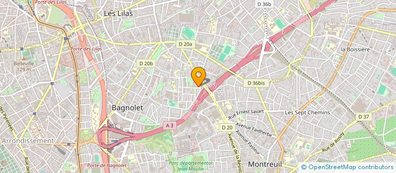 localisation de l'entreprise ASSOCIATION DE LA COMMUNAUTE COMORIENNE DE BAGNOLET EN FRANCE à BAGNOLET
