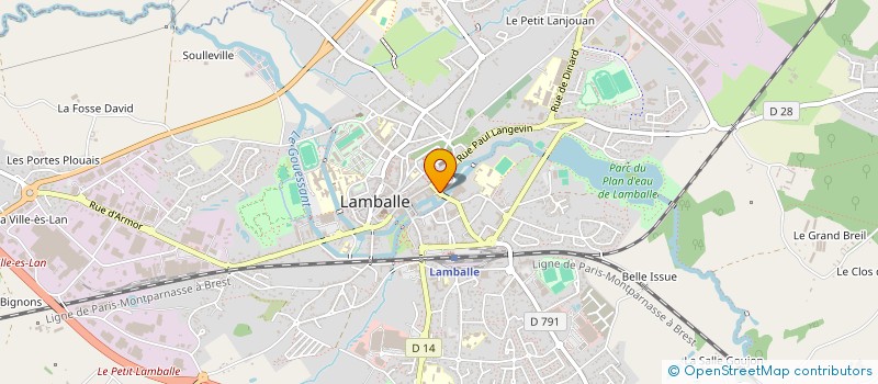 localisation de l'entreprise ASSOCIATION DE LA COMMUNAUTE PROFESSIONNELLE TERRITORIALE DE SANTE DU PENTHIEVRE à LAMBALLE-ARMOR