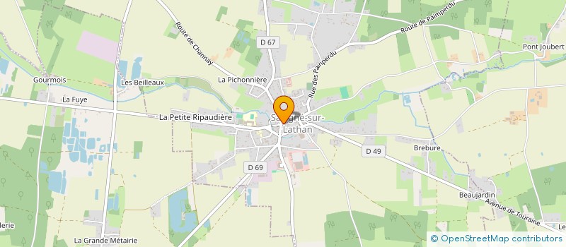 localisation de l'entreprise ASSOCIATION DE LA COMPAGNIE DES ABEILLES CHEZ IRIS A SAVIGNE  SAVIGNE-SUR-LATHAN