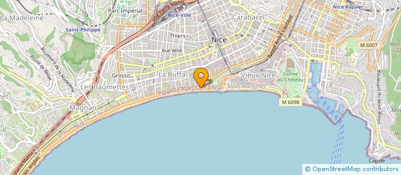 localisation de l'entreprise ASSOCIATION DE LA COMPAGNIE DES CENT CAUSES  NICE