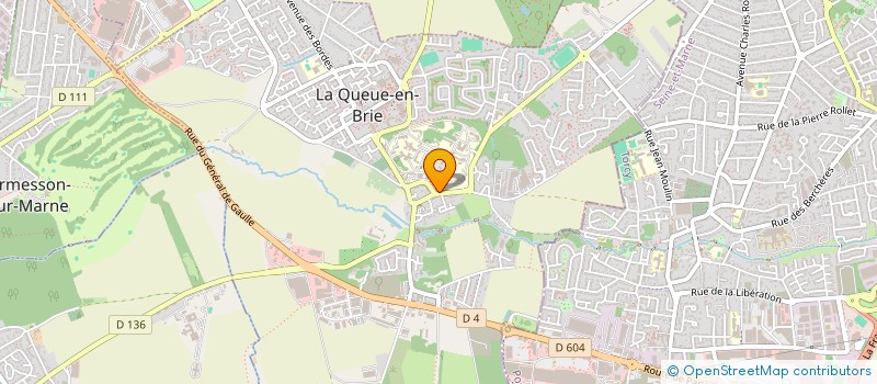 localisation de l'entreprise ASSOCIATION DE LA COOPERATIVE DE LA CRECHE LES MURETS  LA QUEUE-EN-BRIE