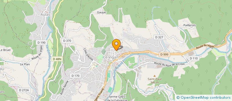 localisation de l'entreprise ASSOCIATION DE LA CPTS AIGOUAL CEVENNES  LE VIGAN