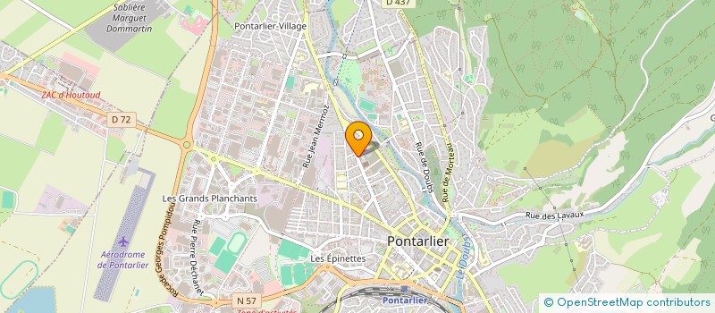 localisation de l'entreprise ASSOCIATION DE LA CPTS DU HAUT DOUBS FORESTIER à PONTARLIER