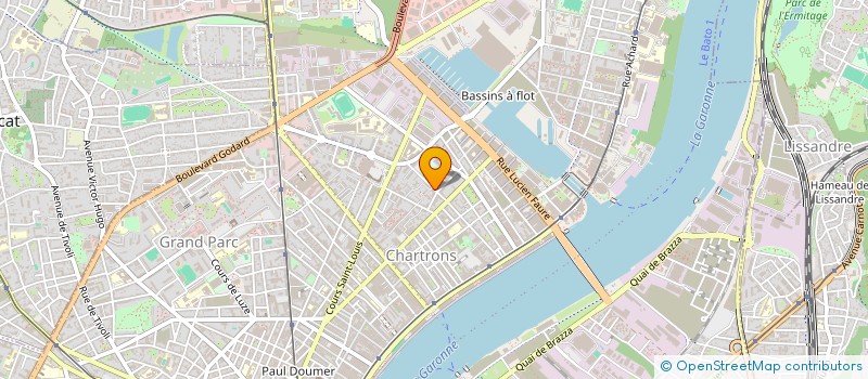 localisation de l'entreprise ASSOCIATION DE LA DIASPORA SENEGALAISE DIAKHANKE DE BORDEAUX  BORDEAUX