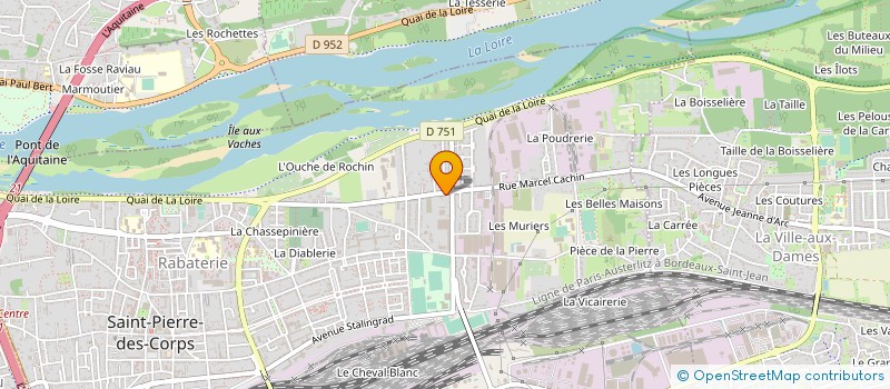 localisation de l'entreprise ASSOCIATION DE LA DIGNITE FEMININE (A.D.LD.F)  SAINT-PIERRE-DES-CORPS