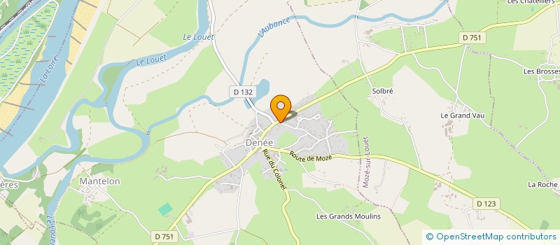 localisation de l'entreprise ASSOCIATION DE LA FERME DE LA BLAIRIE  DENEE