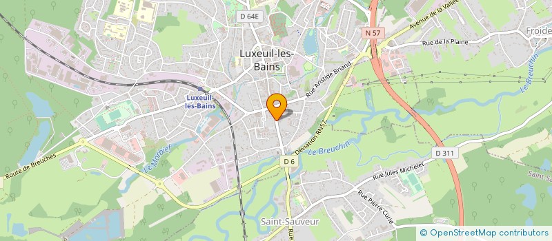 localisation de l'entreprise ASSOCIATION DE LA FOIRE AUX FLEURS ET JARDINS  LUXEUIL-LES-BAINS