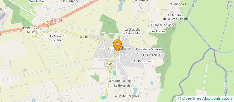 localisation de l'entreprise ASSOCIATION DE LA FONTAINE PERCEE à SAINTE-MARIE