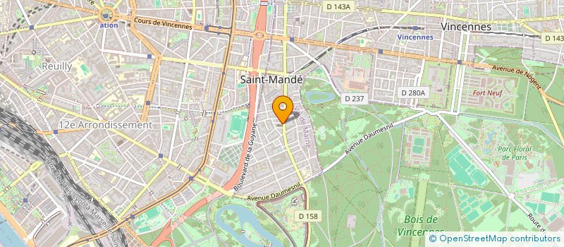 localisation de l'entreprise ASSOCIATION DE LA FRATERNITE à SAINT-MANDE