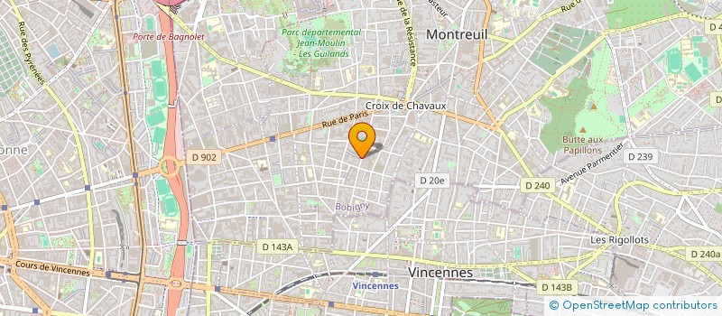 localisation de l'entreprise ASSOCIATION DE LA GACHETTE TORDUE à MONTREUIL