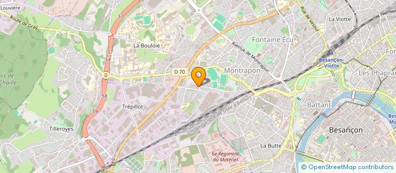 localisation de l'entreprise ASSOCIATION DE LA GARDE MEDICALE BISONTINE  BESANCON