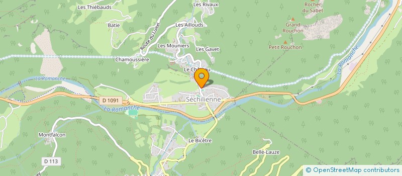 localisation de l'entreprise ASSOCIATION DE LA GAULE DE SECHILIENNE POUR LA PECHE ET LA PROTECTION DU MILIEU AQUATIQUE  SECHILIENNE