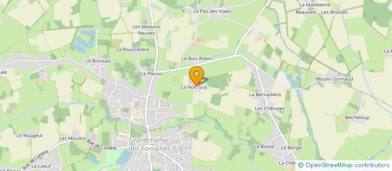 localisation de l'entreprise ASSOCIATION DE LA GRANDE NOE  TREILLIERES