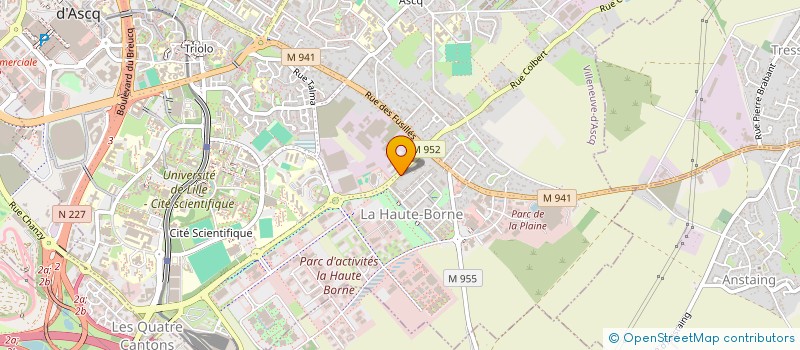 localisation de l'entreprise ASSOCIATION DE LA HAUTE BORNE à VILLENEUVE D ASCQ