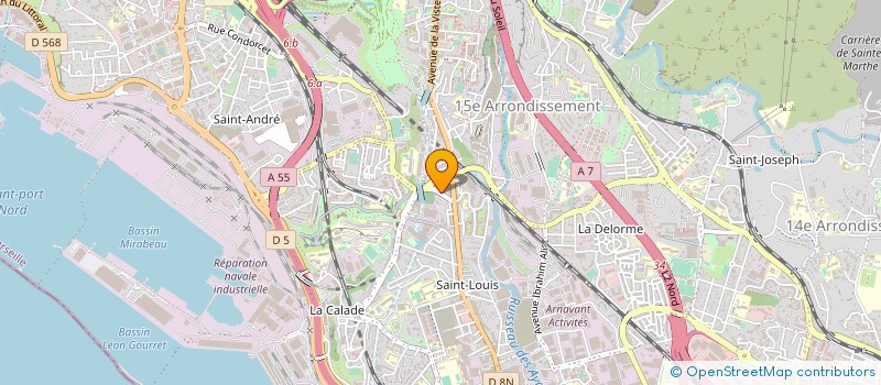 localisation de l'entreprise ASSOCIATION DE LA JEUNESSE ARABE à MARSEILLE