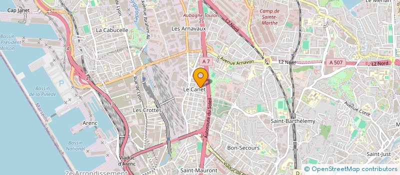 localisation de l'entreprise ASSOCIATION DE LA JEUNESSE DE TSINIMOIPANGA EN FRANCE à MARSEILLE