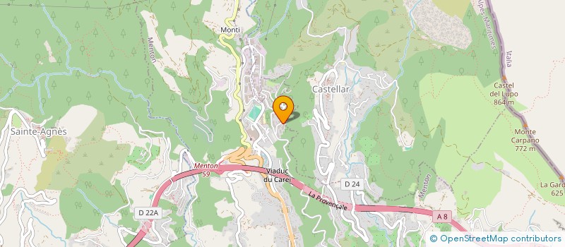 localisation de l'entreprise ASSOCIATION DE LA JEUNESSE FOOTBALLISTIQUE MENTONNAISE  MENTON