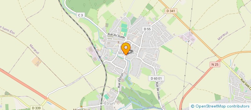 localisation de l'entreprise ASSOCIATION DE LA JEUNESSE MAROEUILLOISE  MARUIL