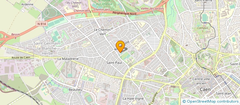 localisation de l'entreprise ASSOCIATION DE LA JONGLE à CAEN