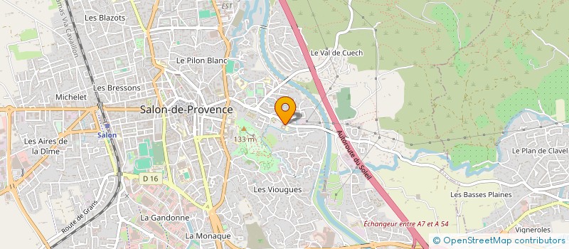 localisation de l'entreprise ASSOCIATION DE LA LICENCE PROFESSIONNELLE INTEGRATION DES SYSTEMES EMBARQUES EN AERONAUTIQUE  SALON-DE-PROVENCE