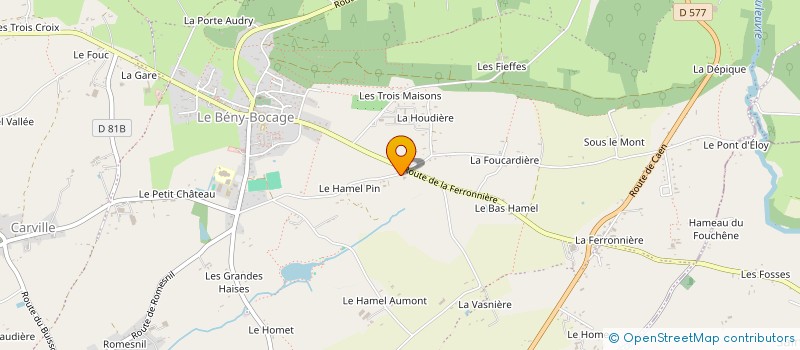 localisation de l'entreprise ASSOCIATION DE LA MAISON DE LA NATURE ET DE LA PIERRE SECHE DE SOULEUVRE EN BOCAGE  SOULEUVRE EN BOCAGE