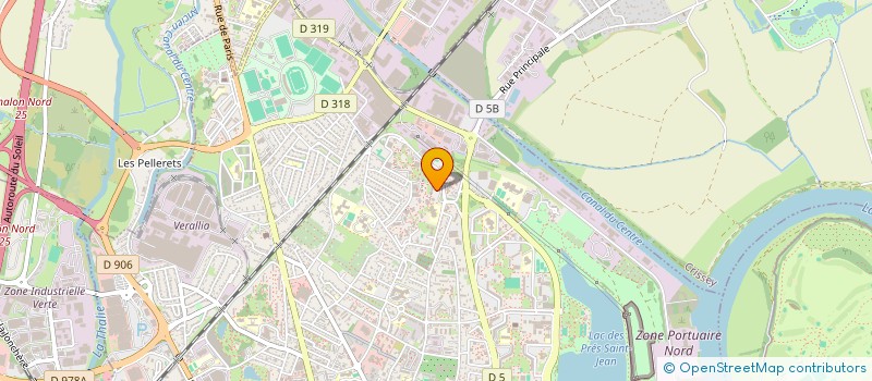 localisation de l'entreprise ASSOCIATION DE LA MAISON DE QUARTIER DU PLATEAU ET DE SAINT JEAN DES VIGNES  CHALON-SUR-SAONE