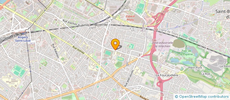 localisation de l'entreprise ASSOCIATION  DE LA MAISON DE RETRAITE LES AUGUSTINES à ANGERS