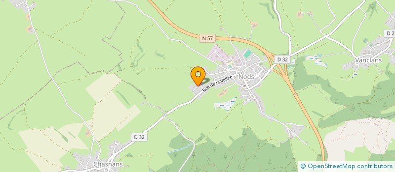 localisation de l'entreprise ASSOCIATION DE LA MAISON DE SANTE DE NODS  LES PREMIERS SAPINS