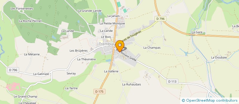 localisation de l'entreprise ASSOCIATION DE LA MAISON DE SANTE DE TREMBLAY VAL-COUESNON  VAL-COUESNON