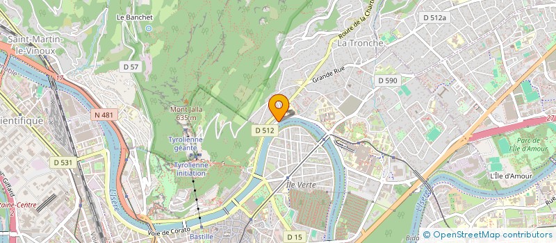 localisation de l'entreprise ASSOCIATION DE LA MAISON DE SANTE PLURIDISCIPLINAIRE DE VIF à LA TRONCHE