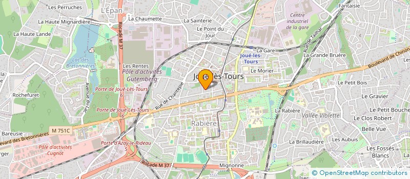 localisation de l'entreprise ASSOCIATION DE LA MAISON DE SANTE PLURIPROFESSIONNELLE LAENNEC 37  JOUE-LES-TOURS