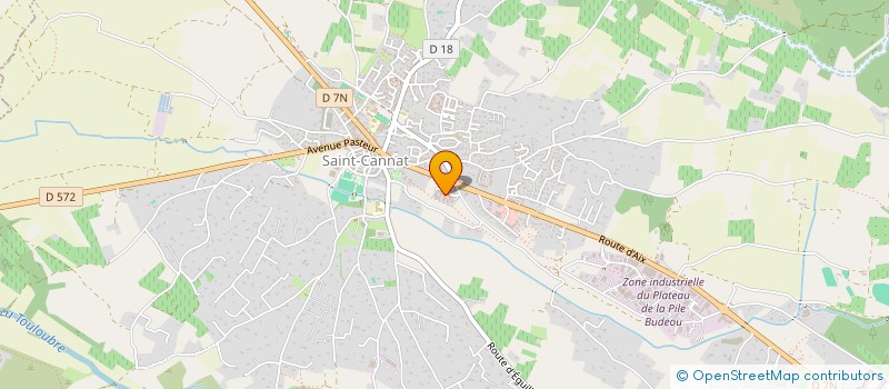 localisation de l'entreprise ASSOCIATION DE LA MAISON DES PROJETS DE SAINT-CANNAT  SAINT-CANNAT