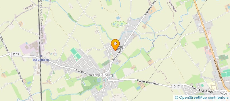 localisation de l'entreprise ASSOCIATION DE LA MAISON INTERGENERATIONNELLE ESQUELBECQUOISE  ESQUELBECQ