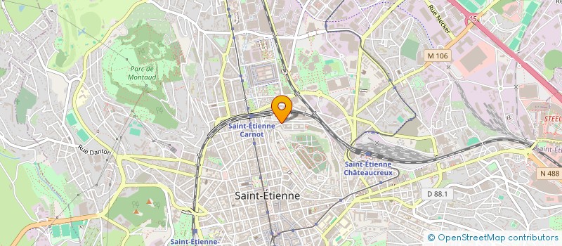 localisation de l'entreprise ASSOCIATION DE LA MAISON ROUGE  SAINT-ETIENNE