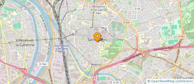 localisation de l'entreprise ASSOCIATION DE LA MAITRISE DE LA BASILIQUE CATHEDRALE SAINT-DENIS (AMBCSD) à SAINT-DENIS