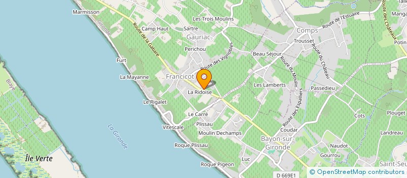 localisation de l'entreprise ASSOCIATION DE LA MSP DE L'ESTUAIRE  GAURIAC