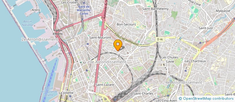 localisation de l'entreprise ASSOCIATION DE LA NOURRITURE POUR TOUT LE MONDE à MARSEILLE