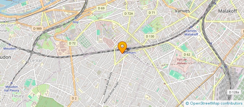 localisation de l'entreprise ASSOCIATION DE LA NOUVELLE GARE à CLAMART