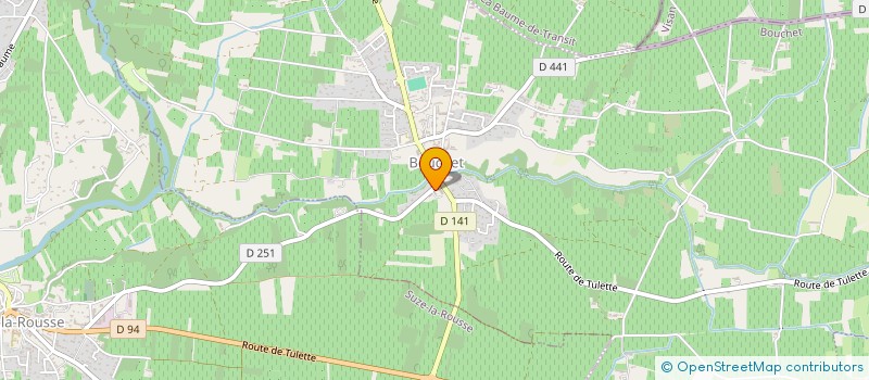 localisation de l'entreprise ASSOCIATION DE LA PECHE BOUSQUETINE -SECTION DE LA GAULE TRICASTINE-  BOUCHET