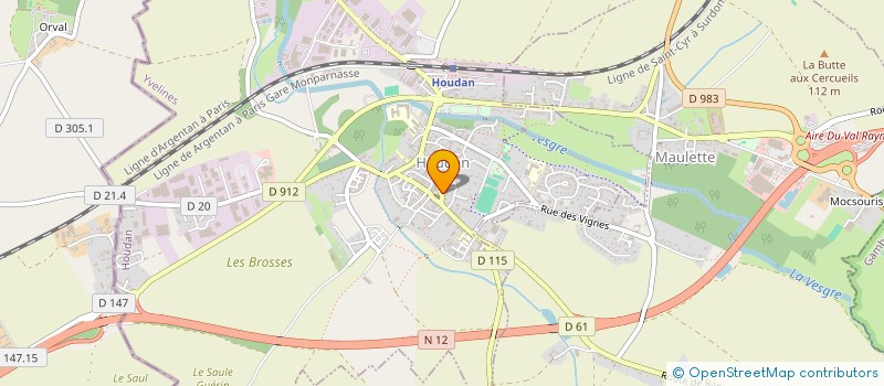 localisation de l'entreprise ASSOCIATION DE LA PETITE ENFANCE à HOUDAN