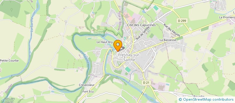 localisation de l'entreprise ASSOCIATION DE LA PLACE DU CHATEAU à FRESNAY-SUR-SARTHE