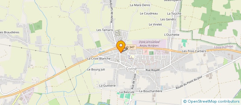 localisation de l'entreprise ASSOCIATION DE LA PLUMASSERIE INTEGREE AU BOIS  LOIRE-AUTHION