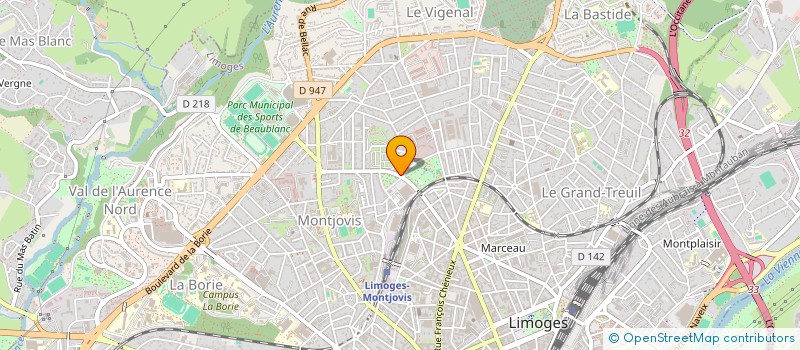 localisation de l'entreprise ASSOCIATION DE LA POLICE JUDICIAIRE DE LIMOGES à LIMOGES