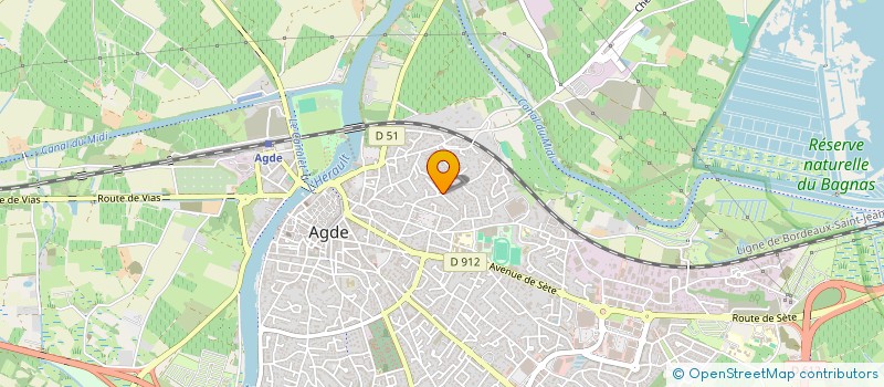 localisation de l'entreprise ASSOCIATION DE LA POLICE MUNICIPALE AGATHOISE  AGDE