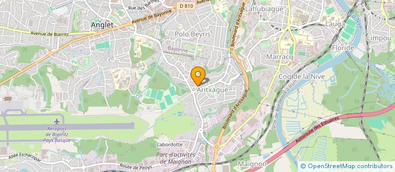 localisation de l'entreprise ASSOCIATION DE LA PRESSE JEUNE DE LA COTE BASQUE : L INTER à ANGLET