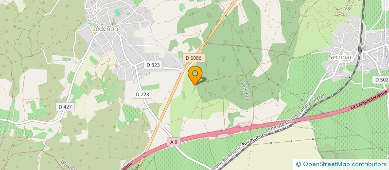 localisation de l'entreprise ASSOCIATION DE LA PROTECTION DU CADRE DE VIE LEDENON  LEDENON