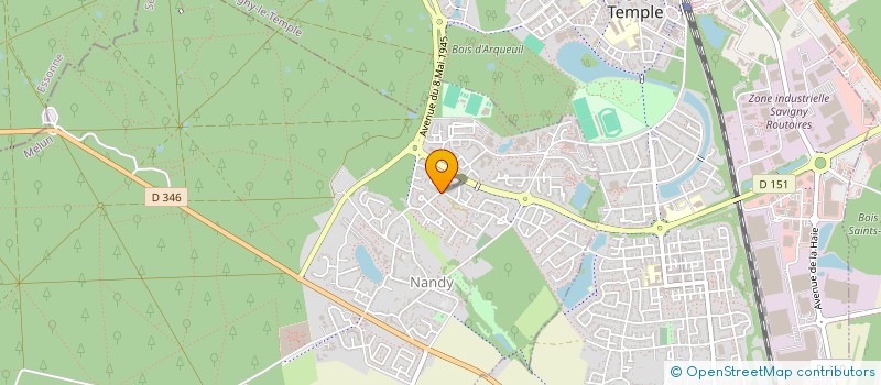 localisation de l'entreprise ASSOCIATION DE LA RESIDENCE DES COTTAGES  NANDY