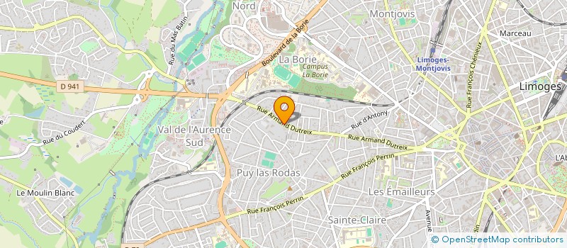 localisation de l'entreprise ASSOCIATION DE LA RETRAITE SPORTIVE DE LIMOGES à LIMOGES